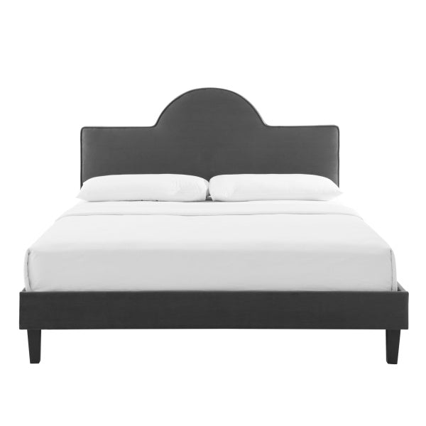Soleil Performance Velvet King Bed By Modway