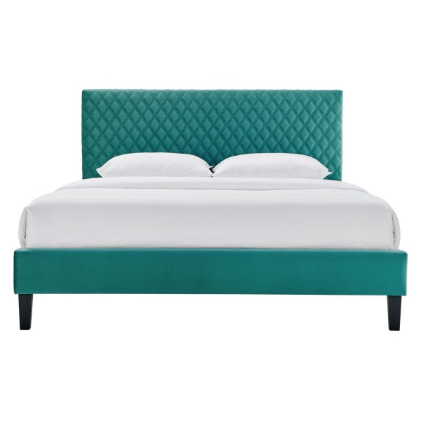 Garcelle Performance Velvet Full Platform Bed By Modway