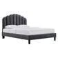 Daisy Performance Velvet King Platform Bed By Modway