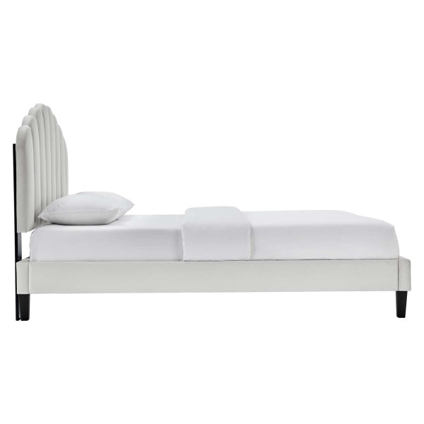 Daisy Performance Velvet King Platform Bed By Modway