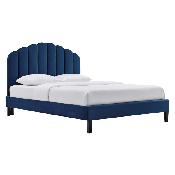 Daisy Performance Velvet King Platform Bed By Modway