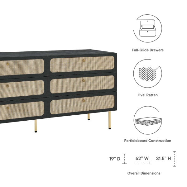 Chaucer 6-Drawer Dresser By Modway