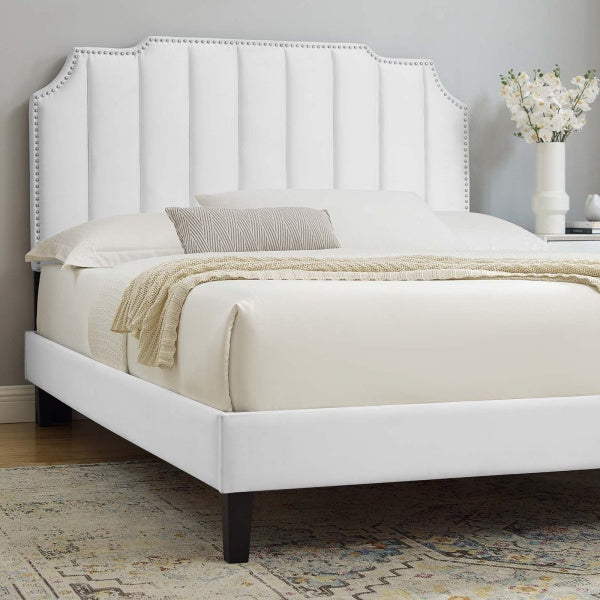 Colette King Performance Velvet Platform Bed By Modway