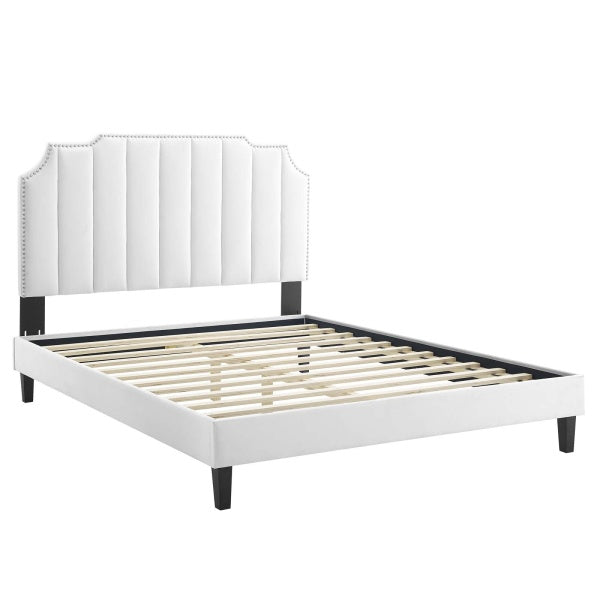 Colette King Performance Velvet Platform Bed By Modway