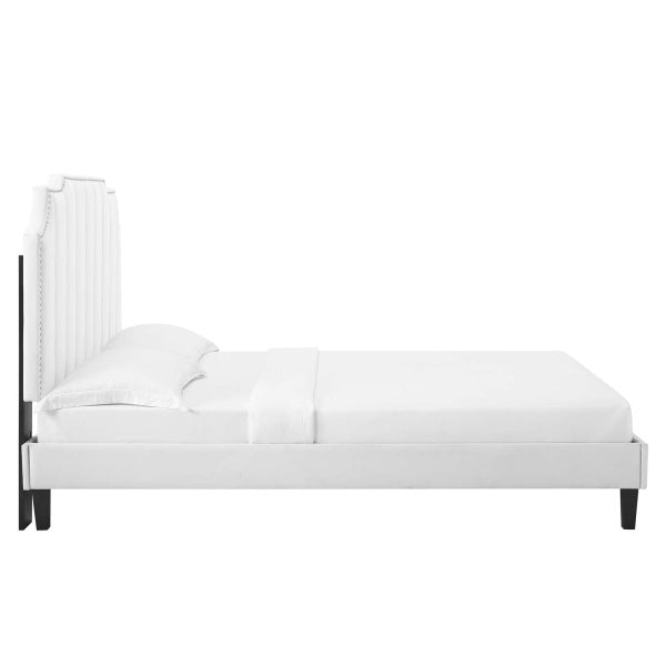 Colette King Performance Velvet Platform Bed By Modway