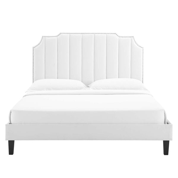 Colette King Performance Velvet Platform Bed By Modway