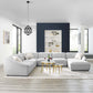 Comprise 7-Piece Sectional Sofa Light Gray | Polyester by Modway
