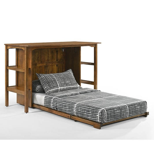 Night & Day Siesta Murphy Desk Bed in Black Walnut Finish