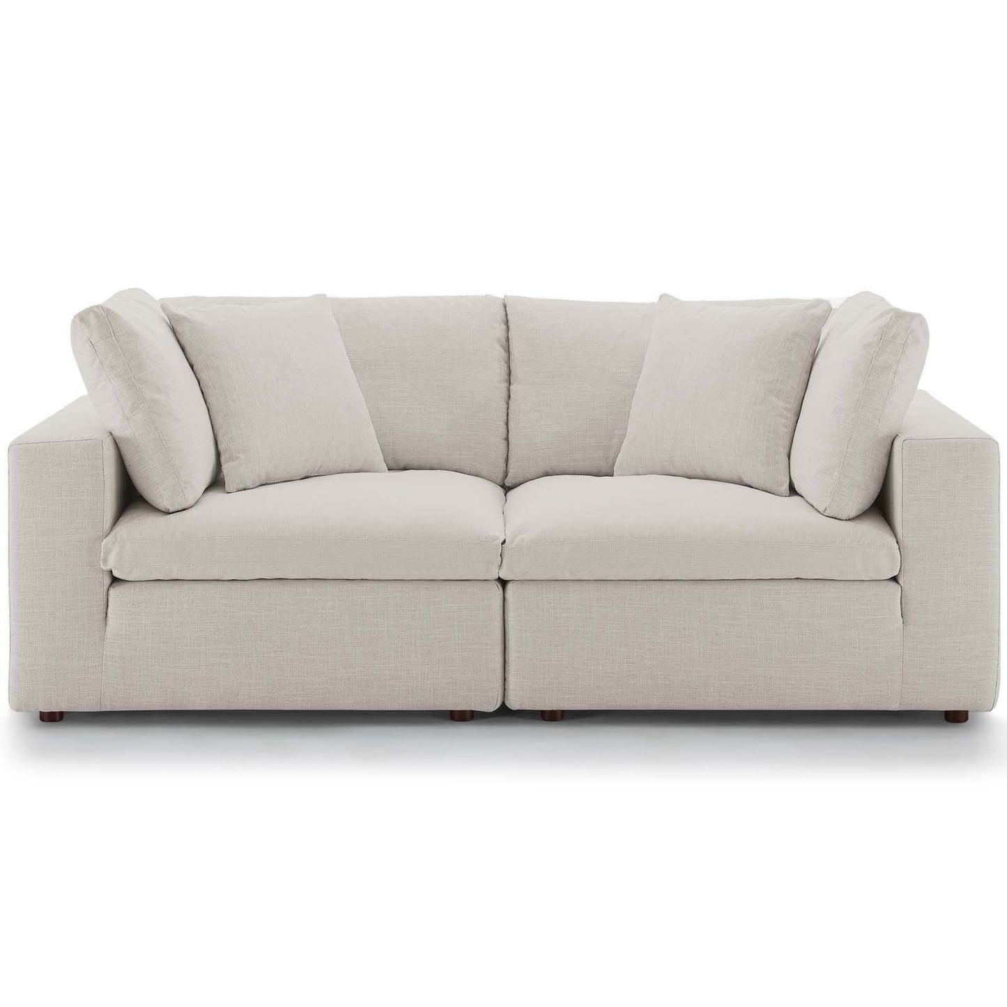 Commix Down Filled Overstuffed 2 Piece Sectional Sofa Set | Polyester by Modway