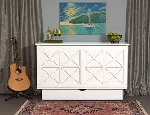 Essex Queen Murphy Cabinet Bed White - Futons 4 Less
