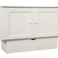 Cottage Queen Murphy Cabinet Bed White - Futons 4 Less