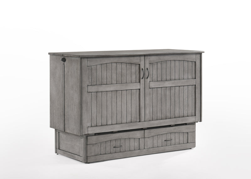 Night and Day Alpine Rustic Gray Queen Murphy Cabinet Bed In A Box
