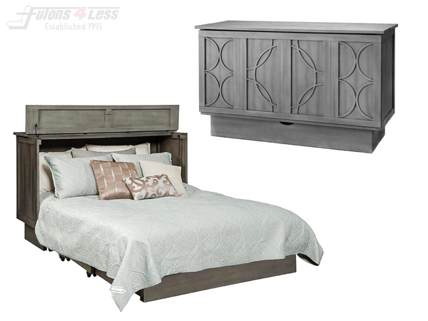 Arason Creden-ZzZ Brussels Charcoal Queen Murphy Cabinet Bed In A Box