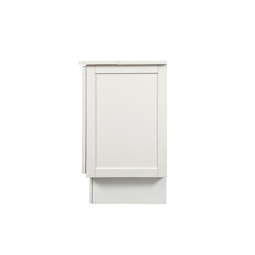 Arason Creden-ZzZ Brussels White Queen Murphy Cabinet Bed In A Box