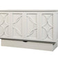 Arason Creden-ZzZ Brussels White Queen Murphy Cabinet Bed In A Box