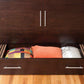 Arason Creden-ZzZ Traditional Coffee/Espresso Queen Murphy Cabinet Bed In A Box
