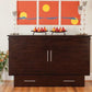 Arason Creden-ZzZ Traditional Coffee/Espresso Queen Murphy Cabinet Bed In A Box