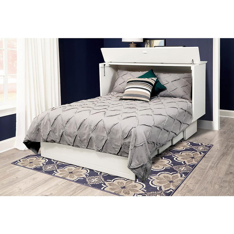 Arason Creden-ZzZ Cottage White Queen Murphy Cabinet Bed In A Box