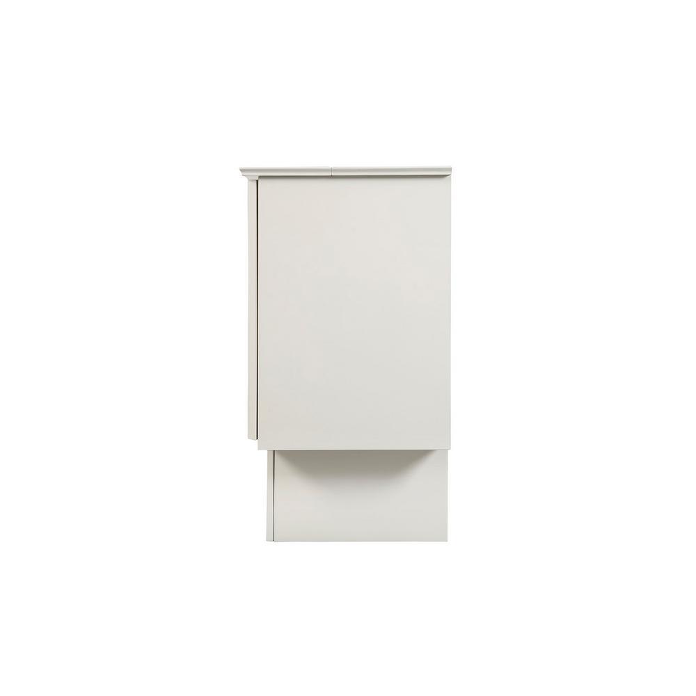 Arason Creden-ZzZ Cottage White Queen Murphy Cabinet Bed In A Box
