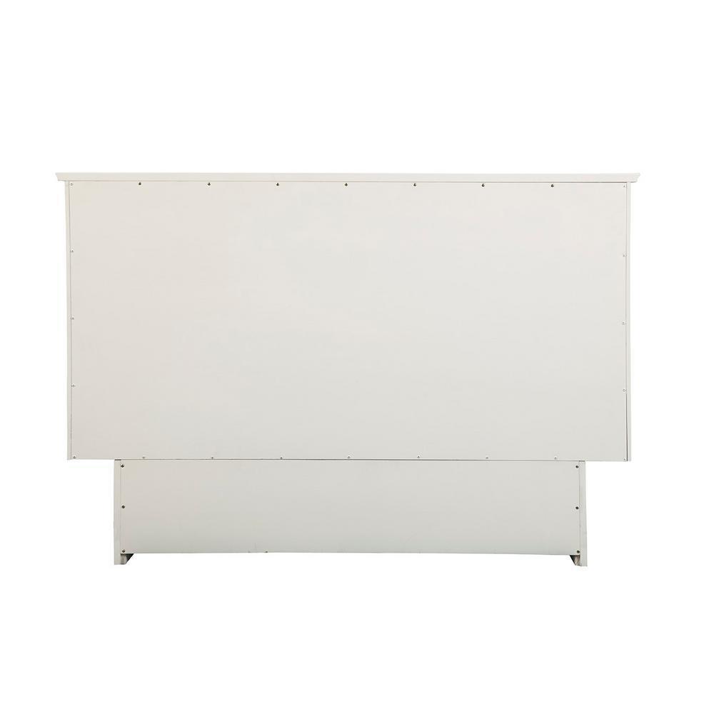 Arason Creden-ZzZ Cottage White Queen Murphy Cabinet Bed In A Box