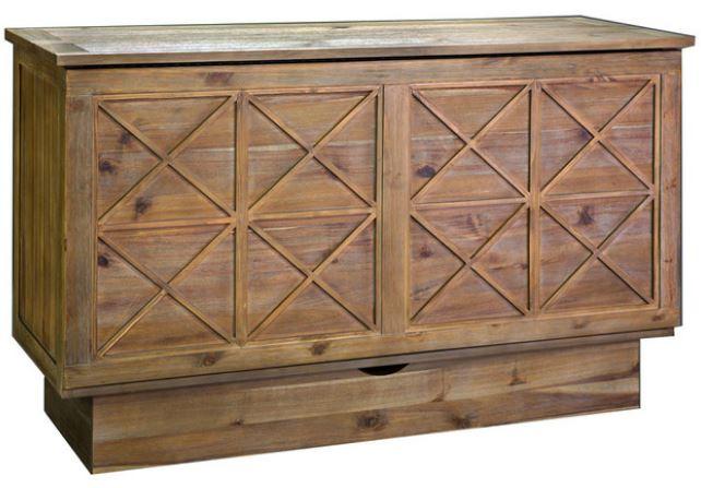 Arason Creden-ZzZ Essex Ash Queen Murphy Cabinet Bed In A Box