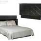 Arason Creden-ZzZ Essex Black Queen Murphy Cabinet Bed In A Box