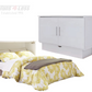 Arason Creden-ZzZ Madrid White Full Murphy Cabinet Bed In A Box