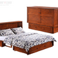 Night & Day Clover Cherry Queen Murphy Cabinet Bed In A Box