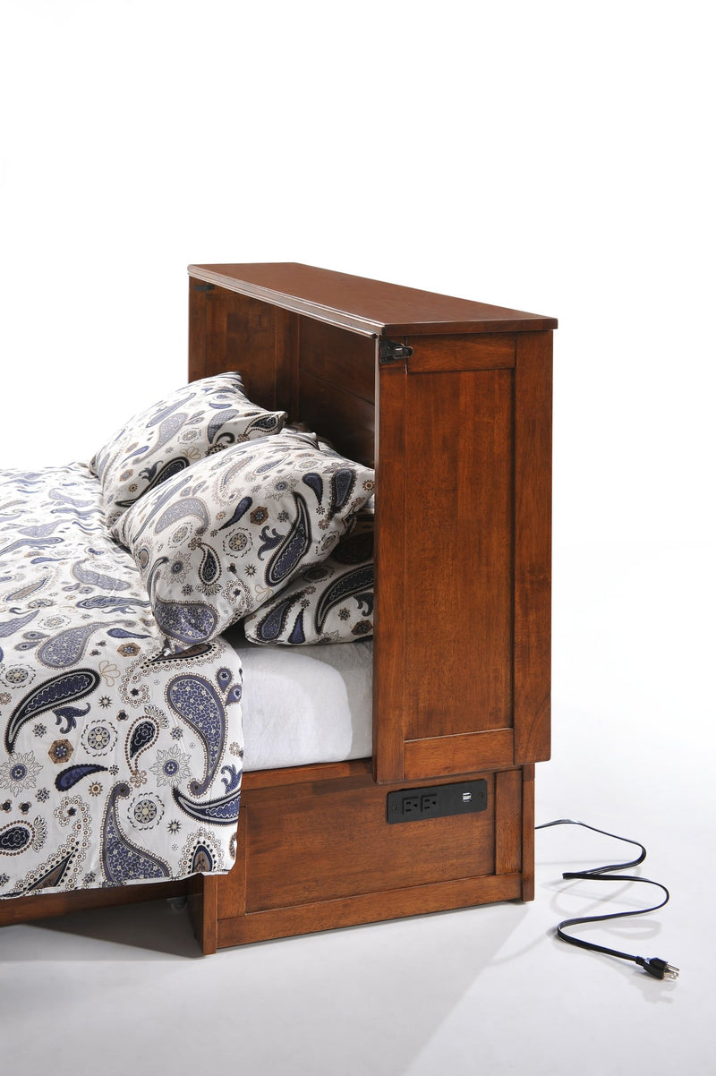 Night & Day Clover Cherry Queen Murphy Cabinet Bed In A Box