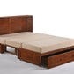 Night & Day Clover Dark Chocolate Queen Murphy Cabinet Bed In A Box