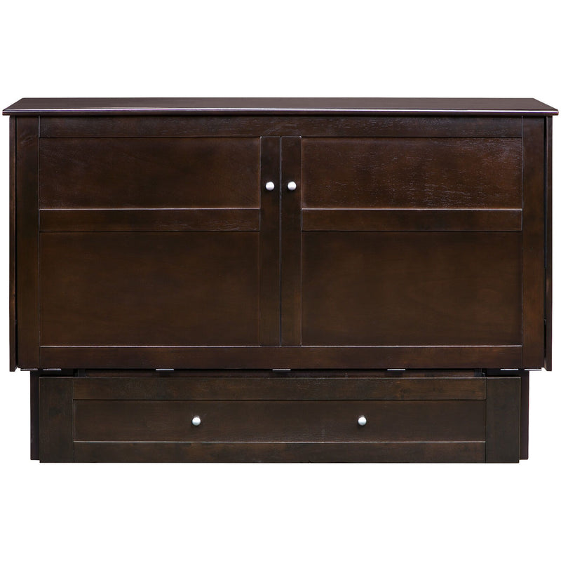 Night & Day Clover Dark Chocolate Queen Murphy Cabinet Bed In A Box