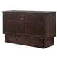 Night & Day Clover Dark Chocolate Queen Murphy Cabinet Bed In A Box