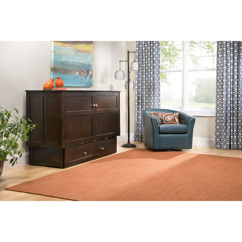 Night & Day Clover Dark Chocolate Queen Murphy Cabinet Bed In A Box
