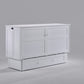 Night & Day Clover White Queen Murphy Cabinet Bed In A Box