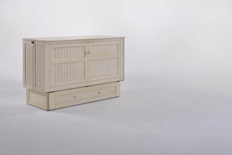 Night & Day Daisy Buttercream Queen Murphy Cabinet Bed In A Box