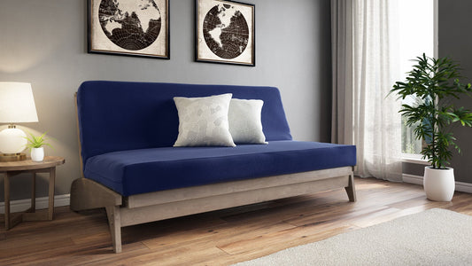 Dillon Grey Full Wall Hugger Futon Frame from Strata Furniture