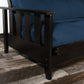 Canby Black Walnut Queen Wall Hugger Futon Frame (KD) - Futons 4 Less