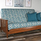 Canby Warm Cherry Queen Wall Hugger Futon Frame (KD) - Futons 4 Less