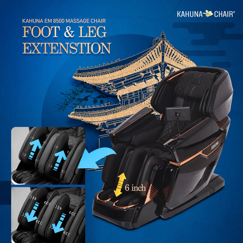 Kahuna Massage Chair Heated Full Body 4D EM-8500 Brown