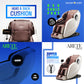KAHUNA MASSAGE CHAIR EM-ARETE - IVORY/CAMEL - [2021 NEW] ELITE