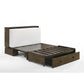 Night and Day Ranchero Antique White Murphy Cabinet Bed In A Box