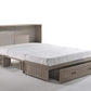 Poppy Brushed Driftwood Queen Murphy Cabinet Bed - Futons 4 Less