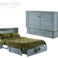 Night & Day Poppy Skye Queen Murphy Cabinet Bed In A Box