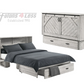 Night and Day Ranchero Antique White Murphy Cabinet Bed In A Box