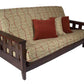 Lambton Dark Cherry Queen Wall Hugger Futon Frame - Futons 4 Less