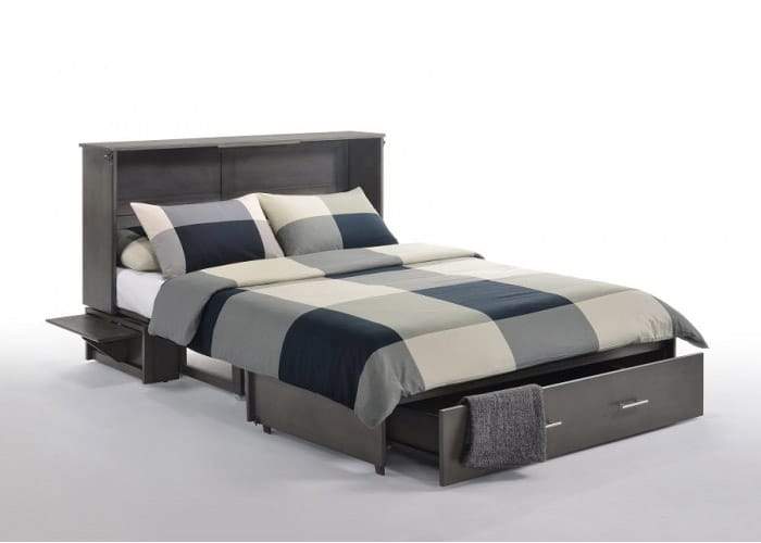 Sagebrush Queen Murphy Cabinet Bed Stonewash - Futons 4 Less