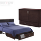Night & Day Sagebrush Dark Chocolate Queen Murphy Cabinet Bed In A Box