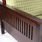 Tiro Dark Cherry Queen Wall Hugger Futon Frame - Futons 4 Less