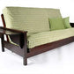 Tiro Dark Cherry Queen Wall Hugger Futon Frame - Futons 4 Less