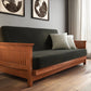 Tiro Warm Cherry Queen Wall Hugger Futon Frame